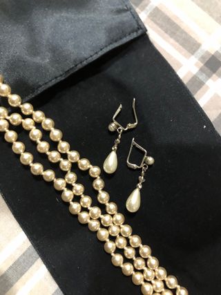 Collar y pendientes perla Majorica