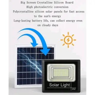 Faro Solare 800W con Pannello + Telecomando