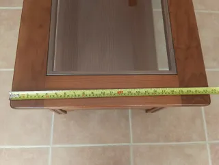 Mesa de centro madera y cristal