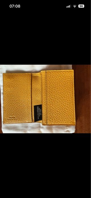 Porta carte Fendi giallo