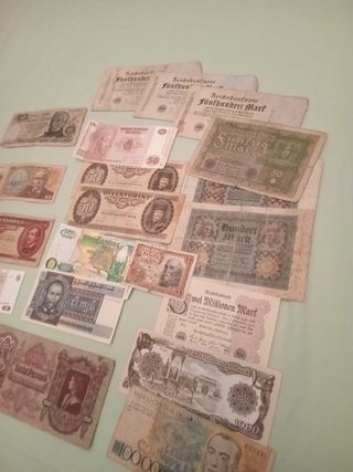 Lote Billetes Extranjeros Mundo