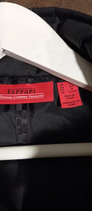 Chaleco Ferrari Negro Talla 14