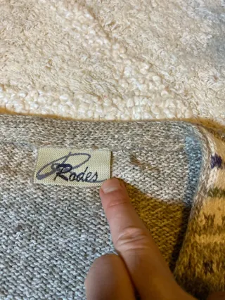 Chaleco Rodes Punto Retro 90s Multicolor