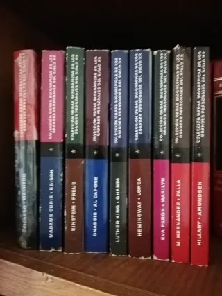 Libros obras biografías de grandes personajes s xx
