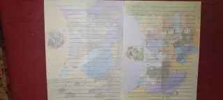 Cartas perfumadas con dibujos