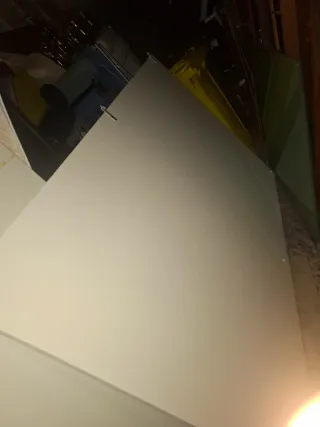 Espejo grande de cristal y metal