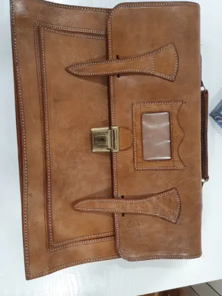 Maletín vintage piel marrón