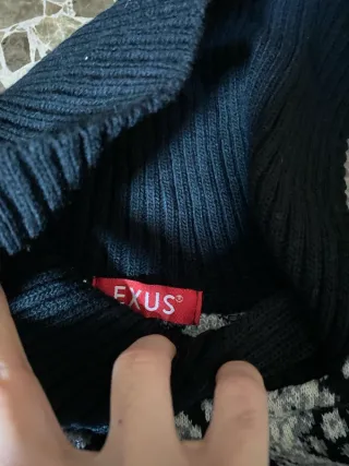 Jersey vintage cuello alto estampado paisley