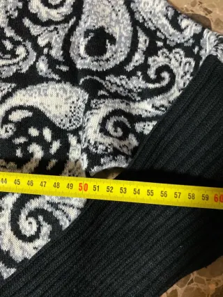 Jersey vintage cuello alto estampado paisley