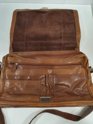 Maletín vintage piel marrón