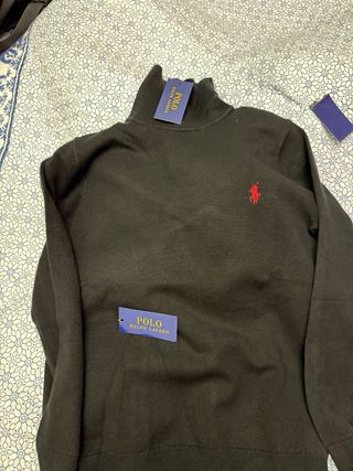 Jersey Polo Ralph Lauren Cuello Alto Negro