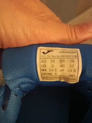 Zapatillas Joma niño azul y amarillo