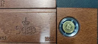 Moneda de Oro Certificado Autenticidad 1989