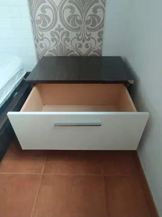 2 Cajoneras modernas madera y metal