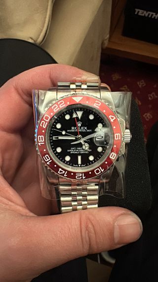 Reloj GMT-Master II Negro/Rojo