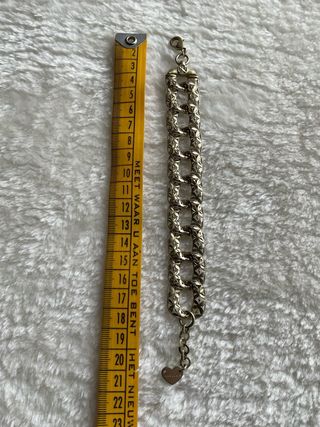 Bracciale donna FUOCOCAPRI maglia grumetta dorata