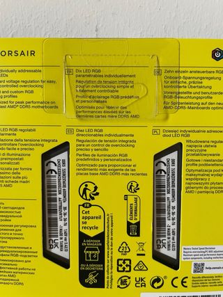 Corsair Vengeance RGB DDR5 32GB (2x16GB) CL30 Nero