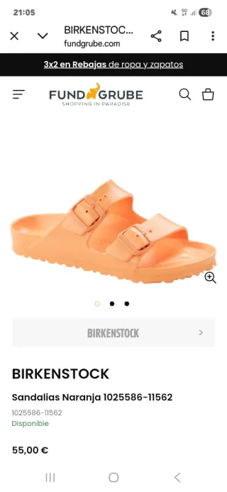 Sandalias Birkenstock Naranja