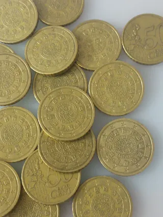 25 Monedas 50 Céntimos Portugal 2002