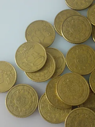 25 Monedas 50 Céntimos Portugal 2002