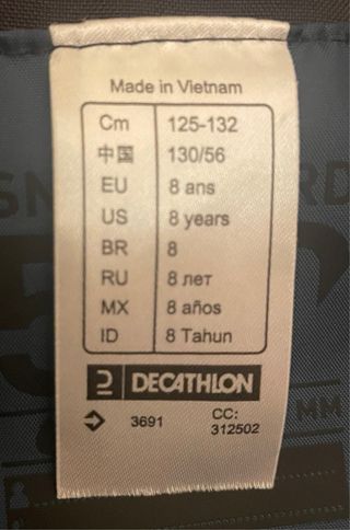 Conjunto Peto y Chaqueta Esquí Niño Talla 8