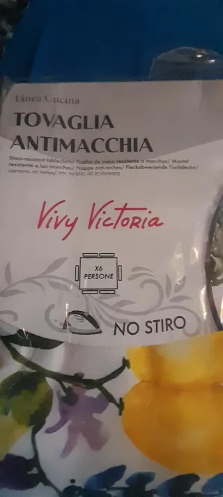 Tovaglia antimacchia Vivy Victoria 6 posti