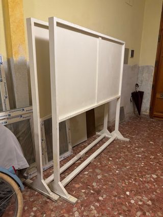 Biombos Paneles Separadores Madera Blancos