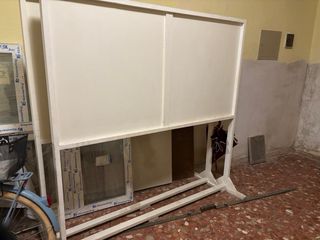 Biombos Paneles Separadores Madera Blancos