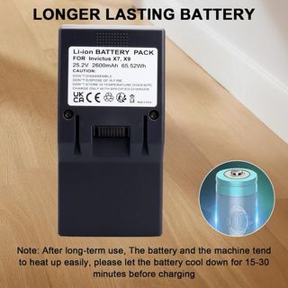 NUEVO! Batería Recambio Aspirador Invictus X7 X9