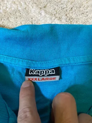 Polo Kappa Azul Vintage Retro 90s