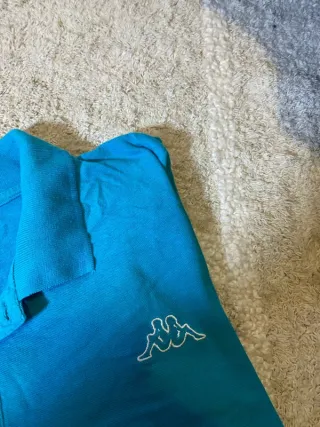 Polo Kappa Azul Vintage Retro 90s