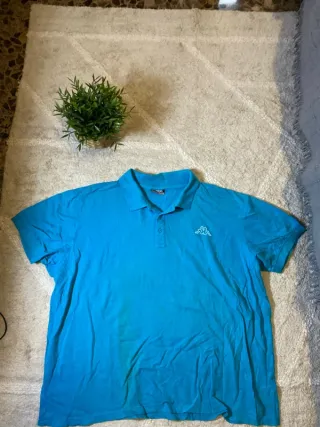Polo Kappa Azul Vintage Retro 90s