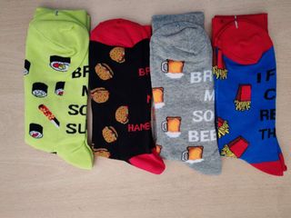 4 Pares Calcetines Divertidos