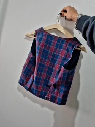 Gilet a quadri per bambini