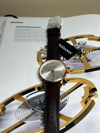 Reloj Suizo Rodania Senator Oro Rosa