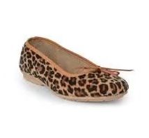 Bailarinas lazo leopardo marrón