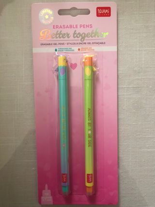 Lote 4 packs bolígrafos borrables Legami