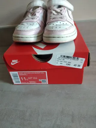 Scarpe ginnastica bambina Nike rosa/bianche