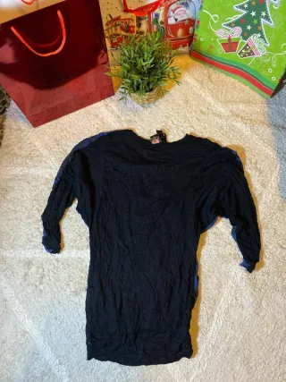 Blusa Desigual Azul y Negra