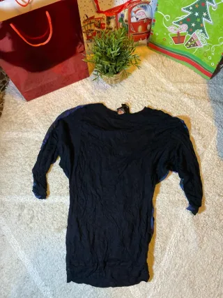 Blusa Desigual Azul y Negra