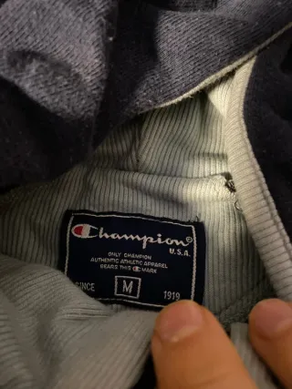 Champion Sudadera con Cremallera Azul