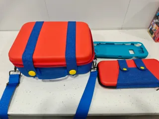 Nintendo Switch Azul y Rojo+ accesorios