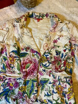 Blazer estampado floral retro sweetwear