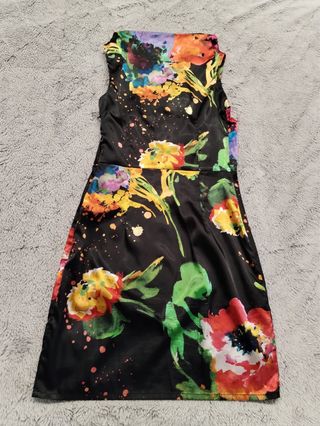 Vestito Adele Fado floreale nero taglia S (40 it)