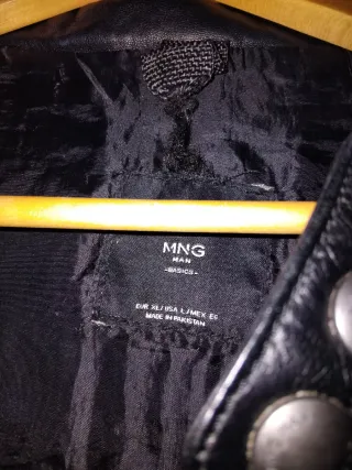 Cazadora de cuero para hombre