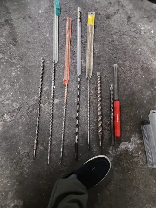 Brocas para taladro. Alguna sin estrenar.