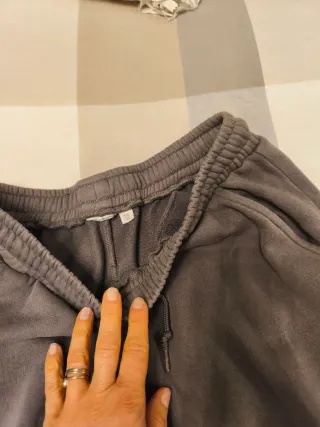 Pantaloni cargo grigi in cotone