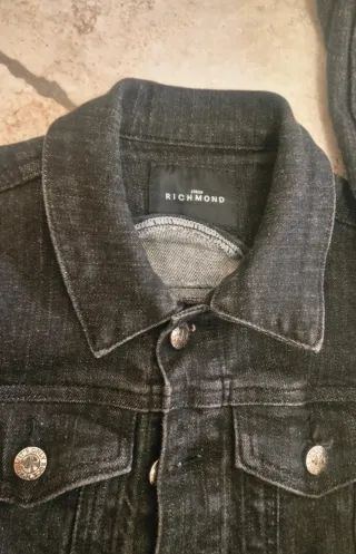 Giacca in denim con stampa bambini