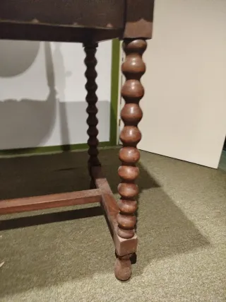 Mesa tocador vintage madera con espejo