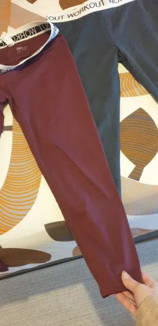 Pack Leggings Mujer Lefties T.XL Morado/Gris